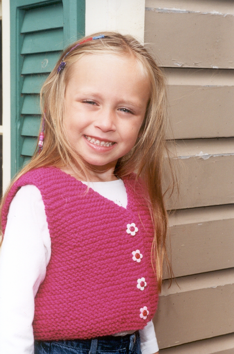 Encore Child Vest Pattern #F067